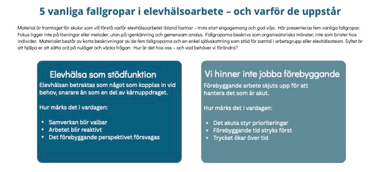 5 vanliga fallgropar i elevhälsoarbete – och varför de uppstår